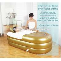 "EVERFOUNT SPRING" Golden Color Large Size Inflatable PVC Bathtub For Parents Gift with CE and RoHS Certificates