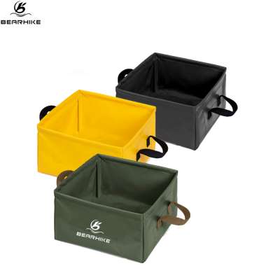 Camping Folding Square Portable Car Wash Basin And Wash Bucket